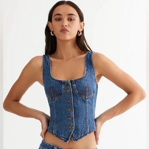 Lioness After Hours Corset | BLUE DENIM C33